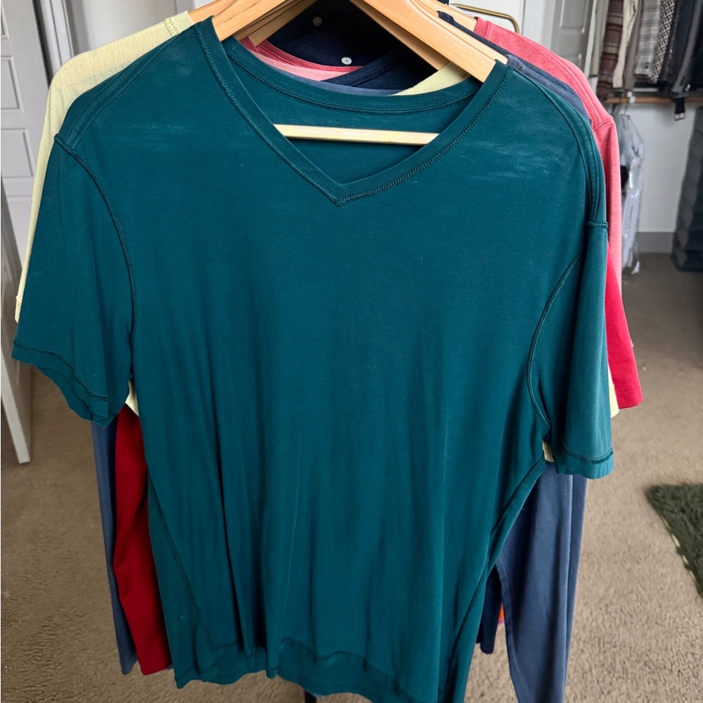 Green V Neck Tshirt